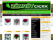 Tablet Screenshot of gaziantepzumrutcicek.com